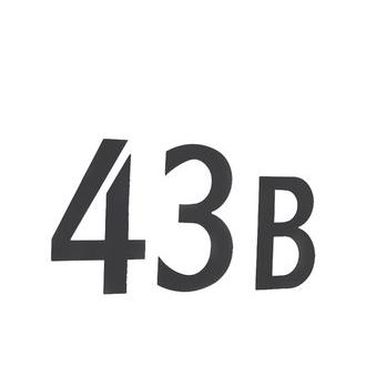 Smedbo BB991 1 3/4 in. Self Adhesive Black Stainless Steel Mail Box Letter B